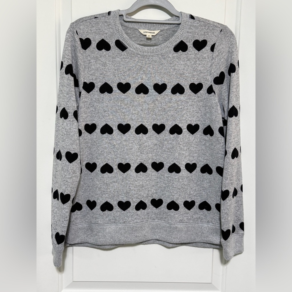 Lucky Brand Light Gray Crewneck Sweater